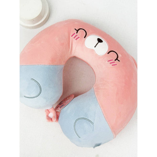 Cute Velvet Textured Travel Neck Pillow