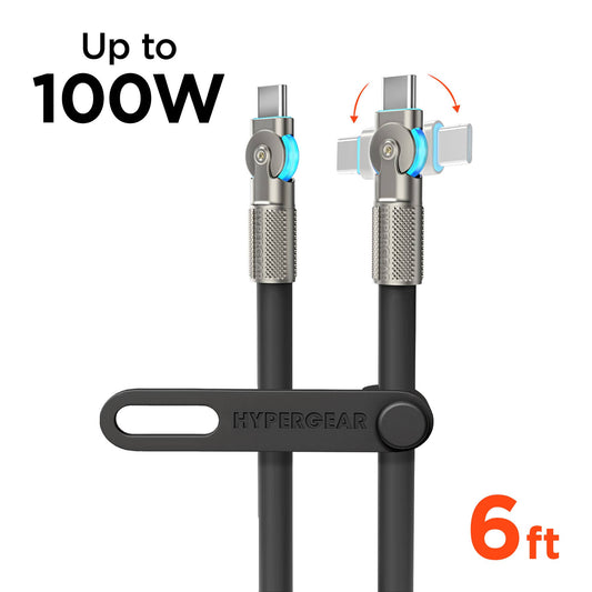 Chunky180° 100W USB-C to USB-C Rugged Fast Charge Cable 6ft