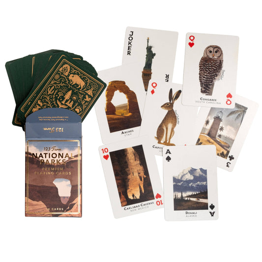 National Parks Illustrated Playing Cards Deck