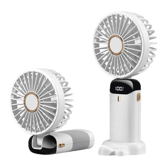 Portable Foldable Handheld Fan | Phone Stand & LED Display