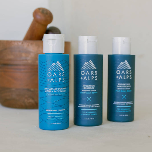 Travel Size Men's Body Wash Fresh Ocean, w/Vit E. TSA-approved