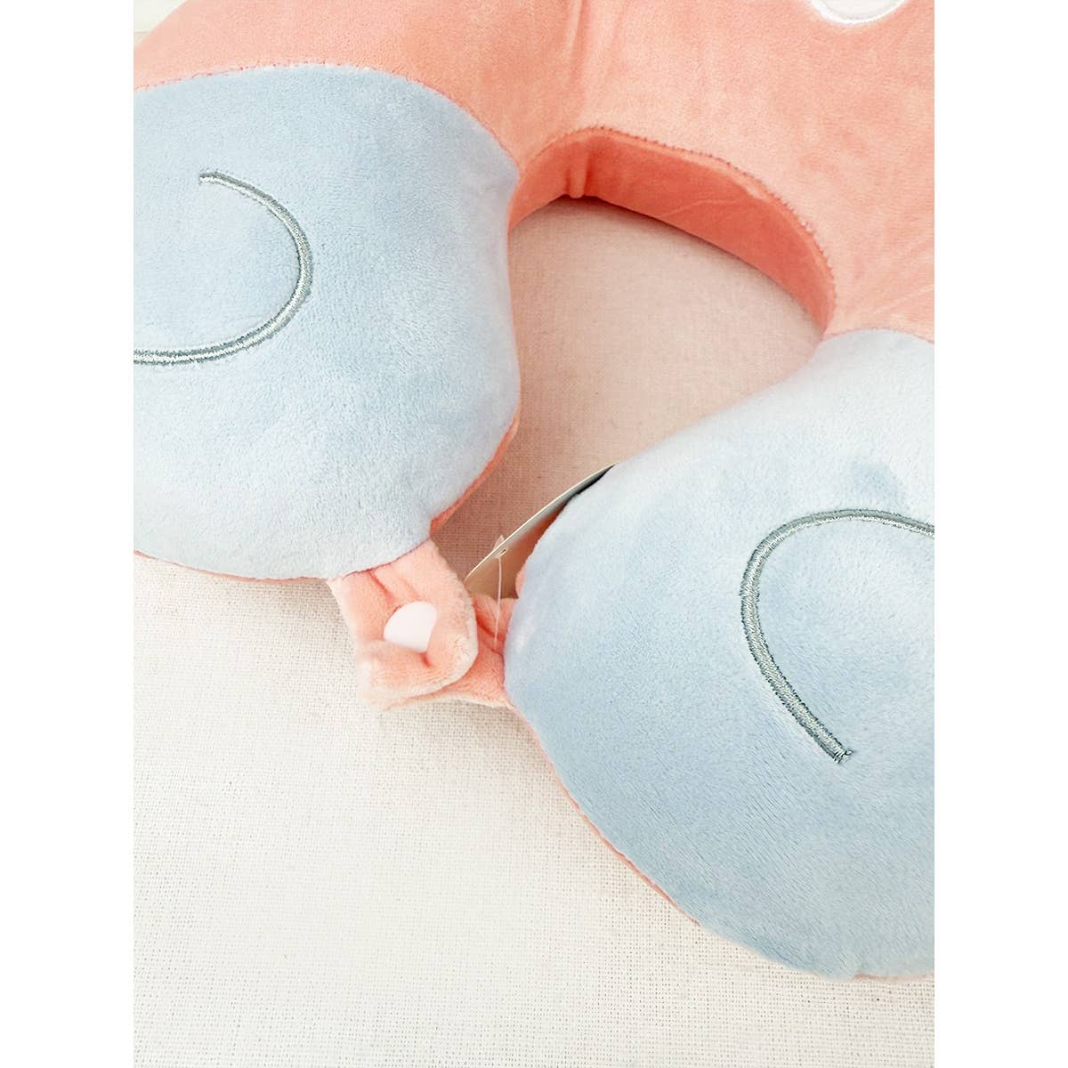 Cute Velvet Textured Travel Neck Pillow