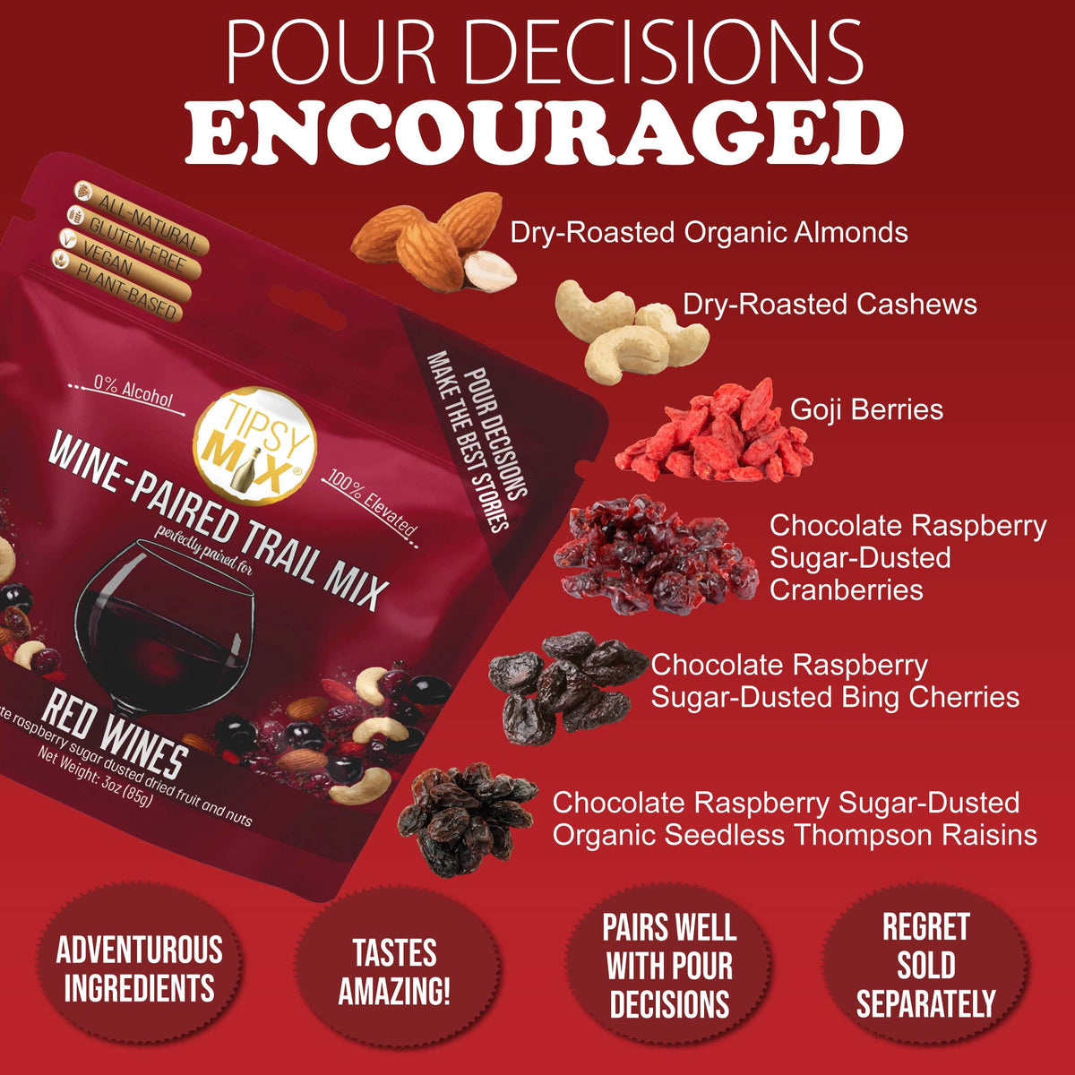 Wine-Paired Trail Mix - Red Wine