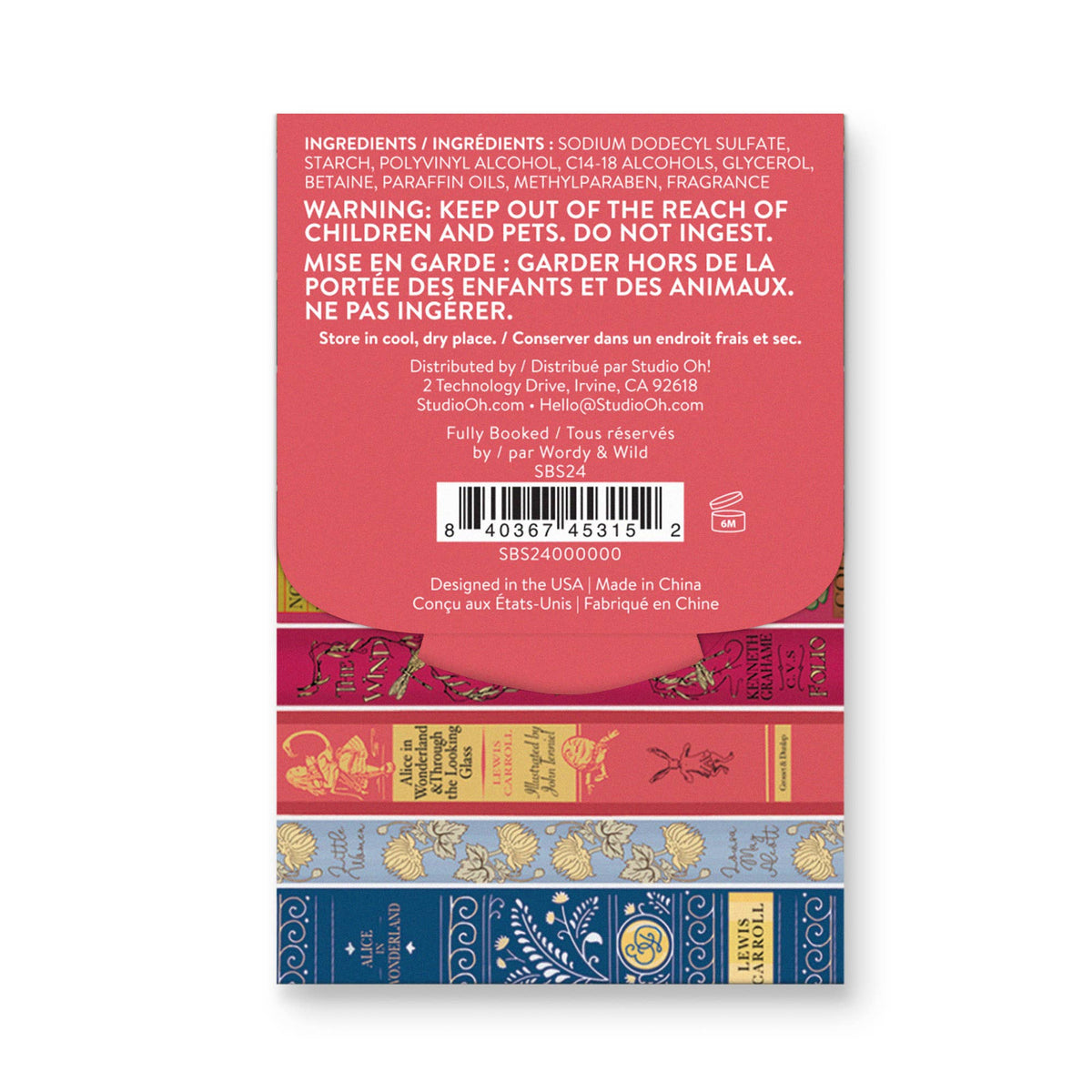 Fully Booked Single-Use Soap Sheets - Bookish