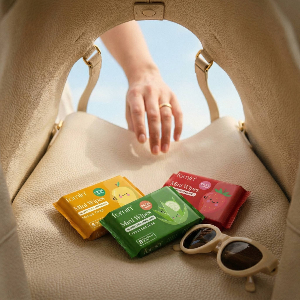 Travel Size Kids Wipes | Variety Pack | Hand Sanitizer Wipes