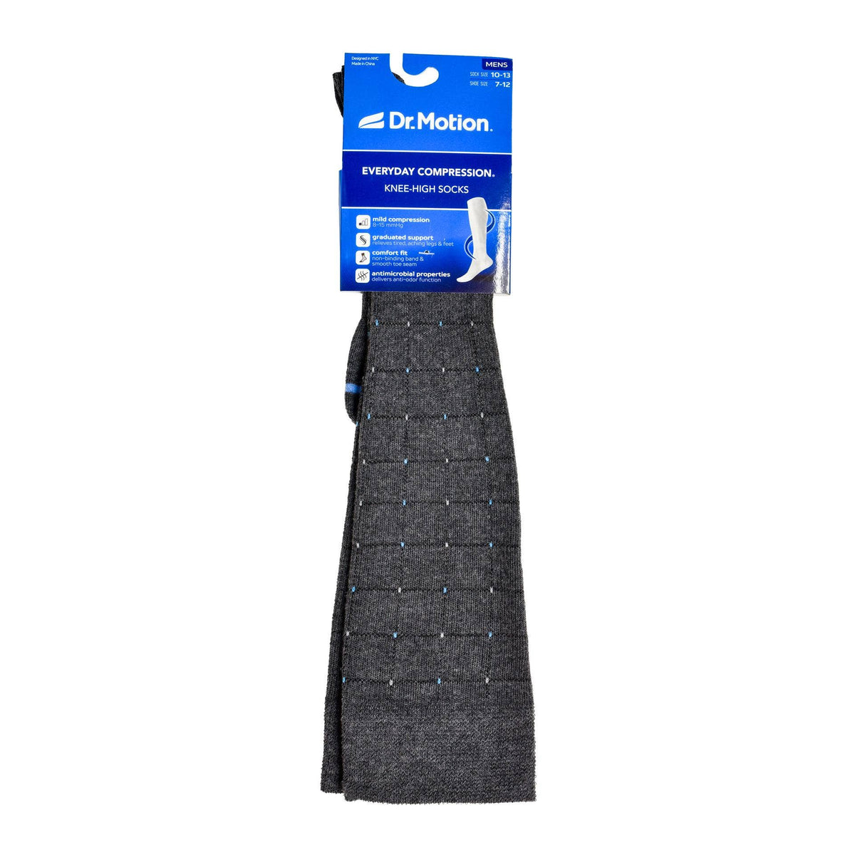 Pin Dot Grid | Knee-High Compression Socks For Men