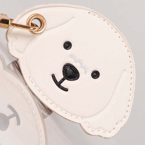 Little Explorer Universal Tracker Charm — White Dog