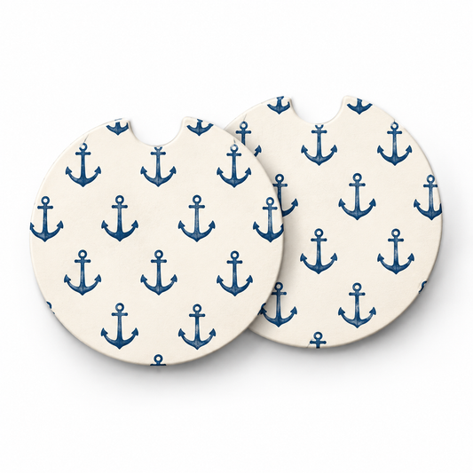 Jolitee Car Coasters, Absorbent Neoprene CupHolder Lakehouse