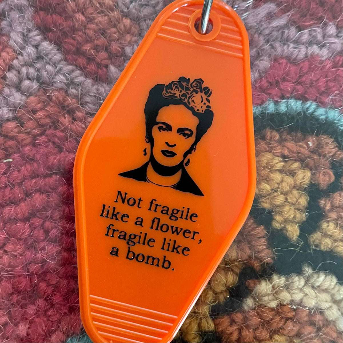 Motel Key Fob - Frida Kahlo (not fragile like a flower...)