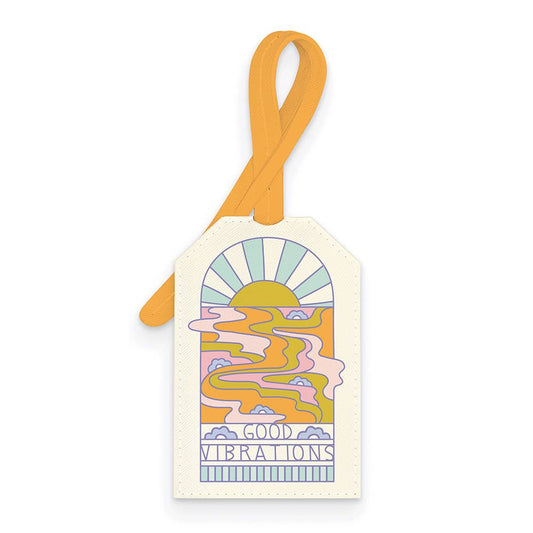 Good Vibrations Slide-Out Luggage Tag