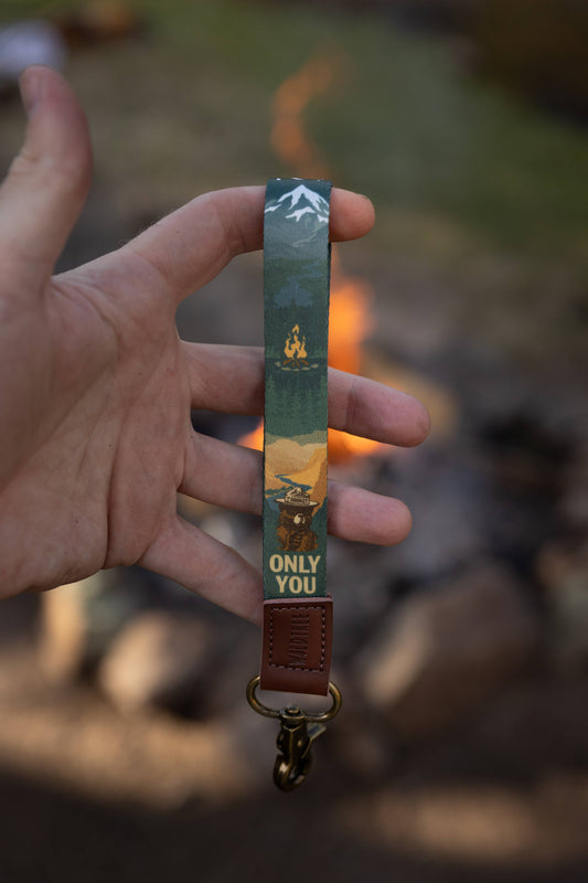 Smokey Bear Wristlet Keychain Lanyard