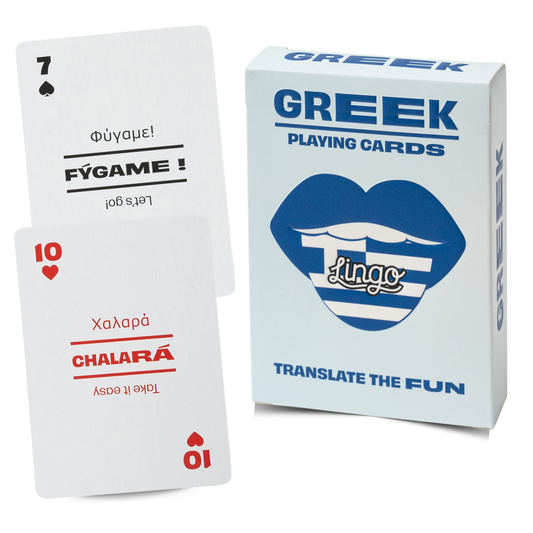 Greek Playing Cards — Family Gift & Card Game | Lingo