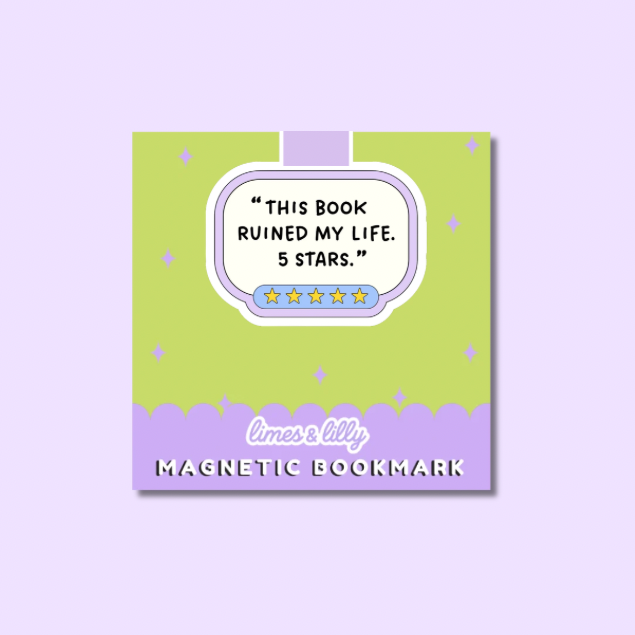This Book Ruined My Life 5 Stars Magnetic Bookmark