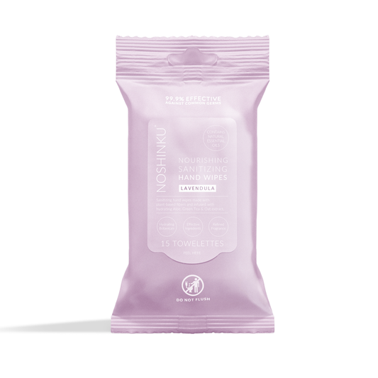 Lavender Nourishing Hand Sanitizing Travel Wipes