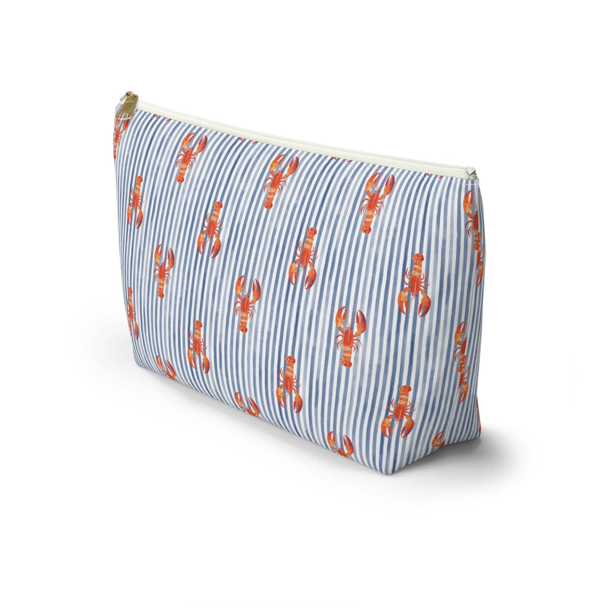 Blue Stripe Lobster T-Bottom Pouch