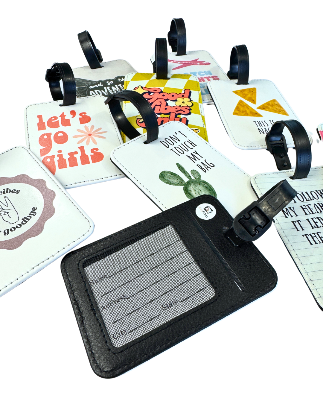Haven't Been Everywhere Yellow Stripe Luggage Tag