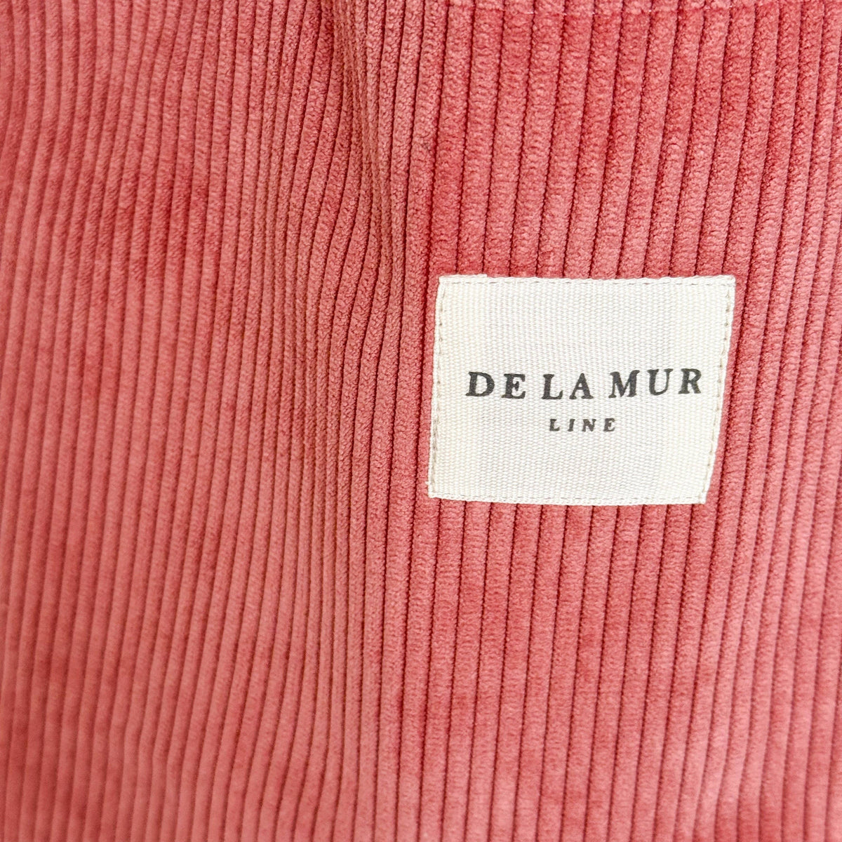 Corduroy Large Tote Bag – Coral Pink (Coral)