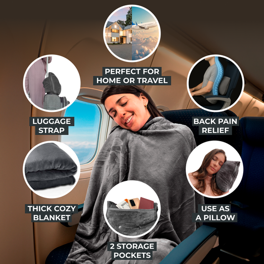 FlyHugz® Blanket & Comfort Bag