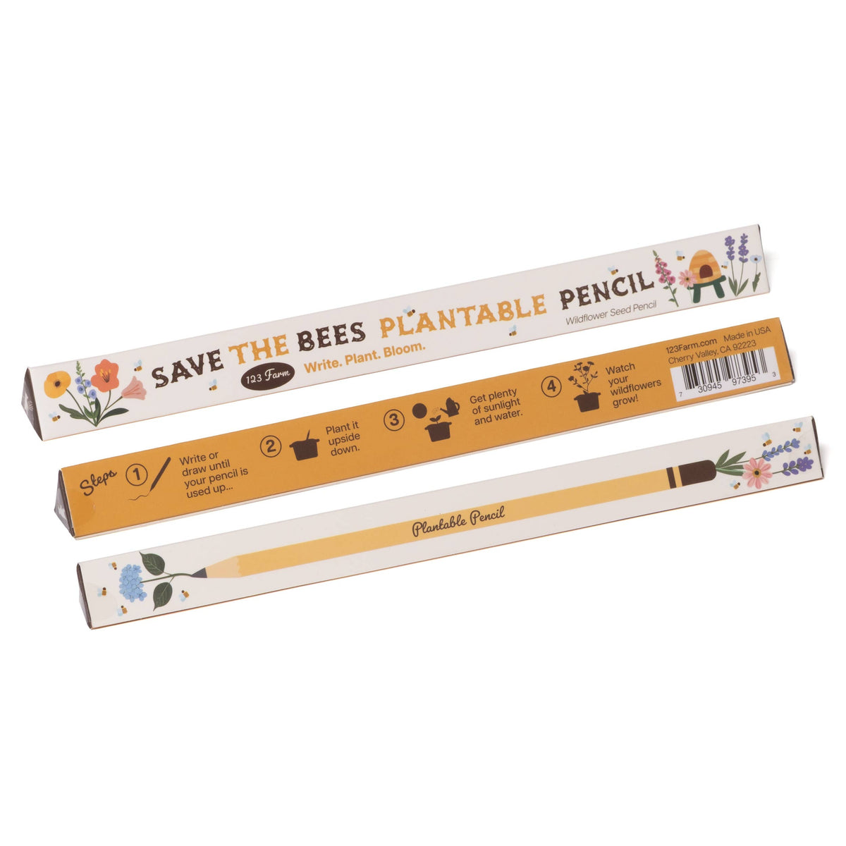 Save-The-Bees Plantable Pencil – Eco-Friendly