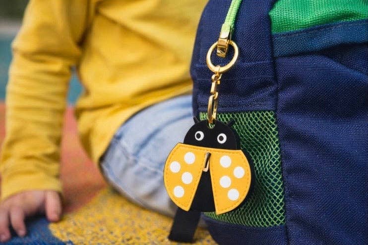 Little Explorer Universal Tracker Charm — White Dog