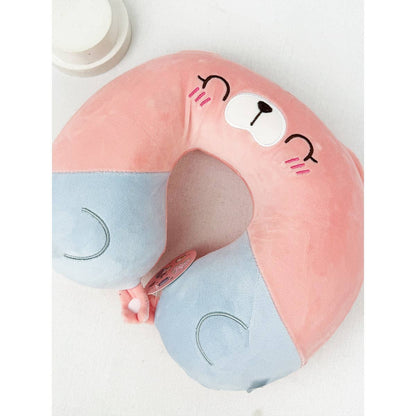 Cute Velvet Textured Travel Neck Pillow