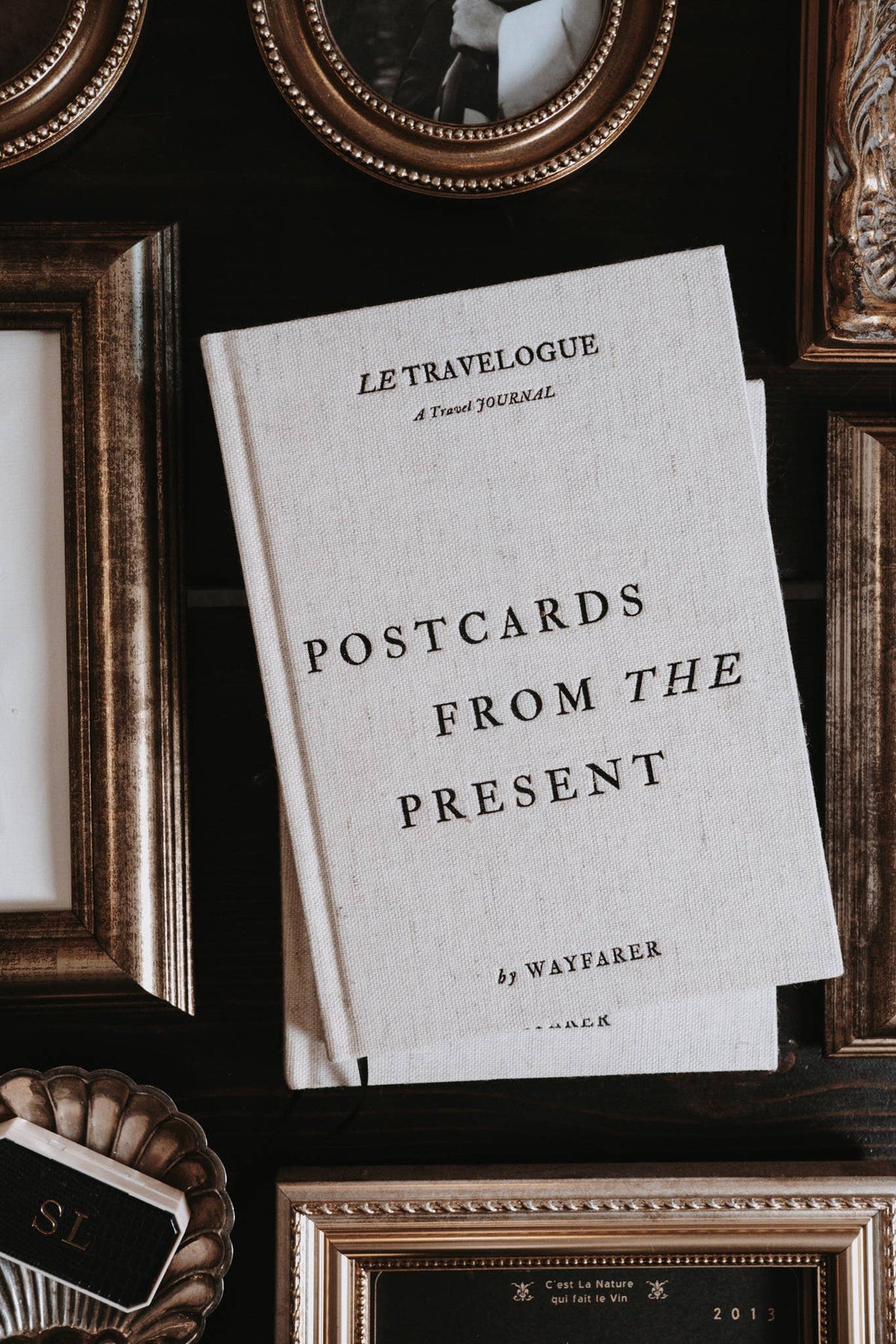 Postcards From The Present: Travel Journal | Linen Notebook