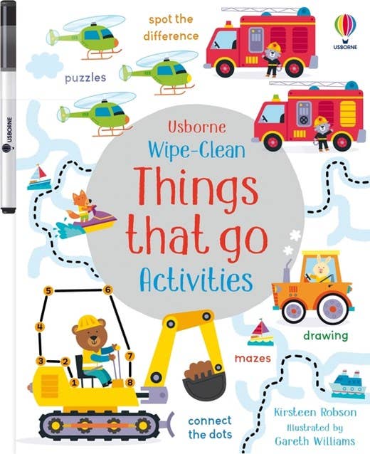 Wipe-Clean Things That Go Activities : Usborne