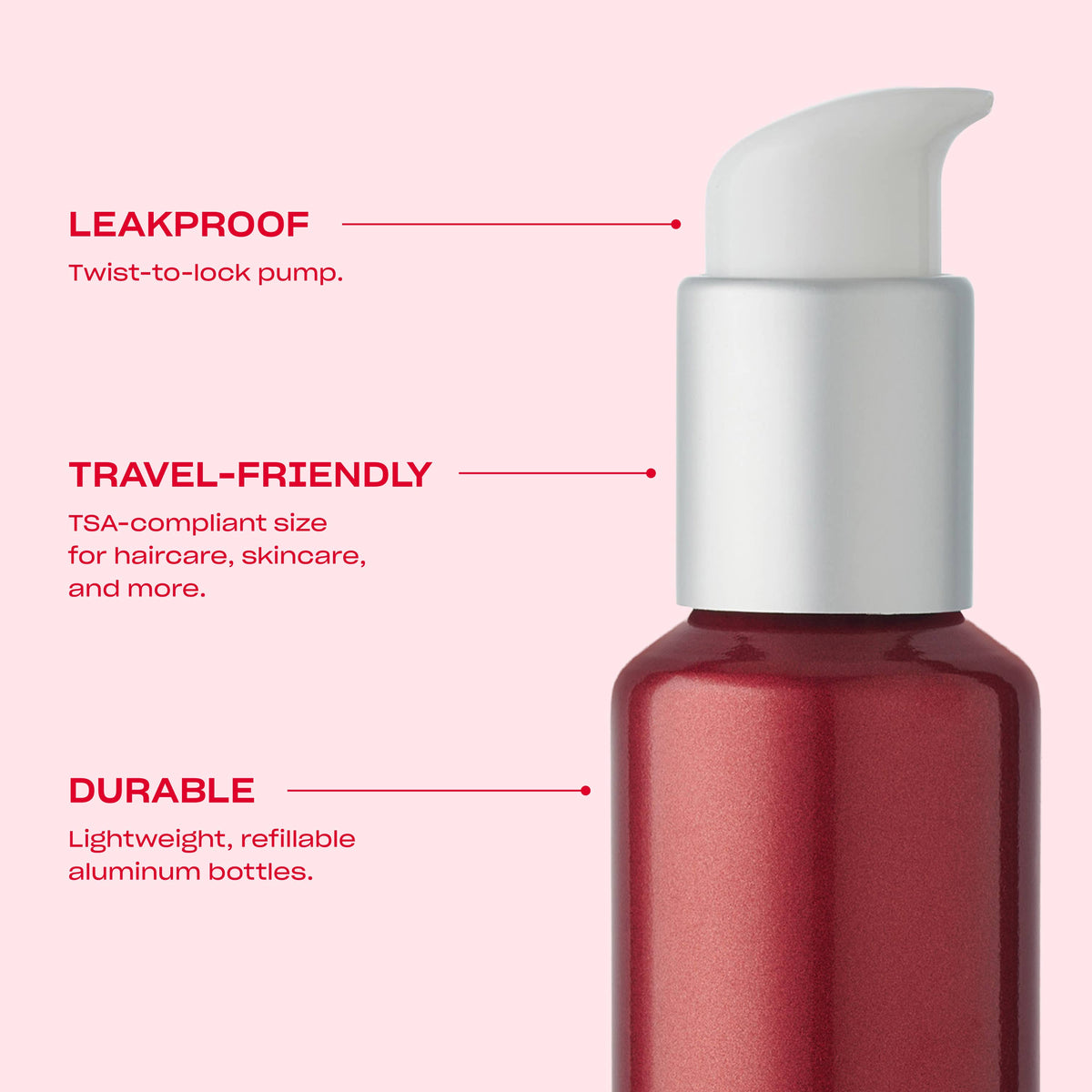 Cherry Shimmer Travel Bottle Set