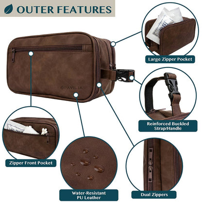 Men's Modern Dopp Kit Toiletry Bag