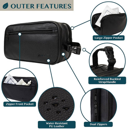 Men's Modern Dopp Kit Toiletry Bag