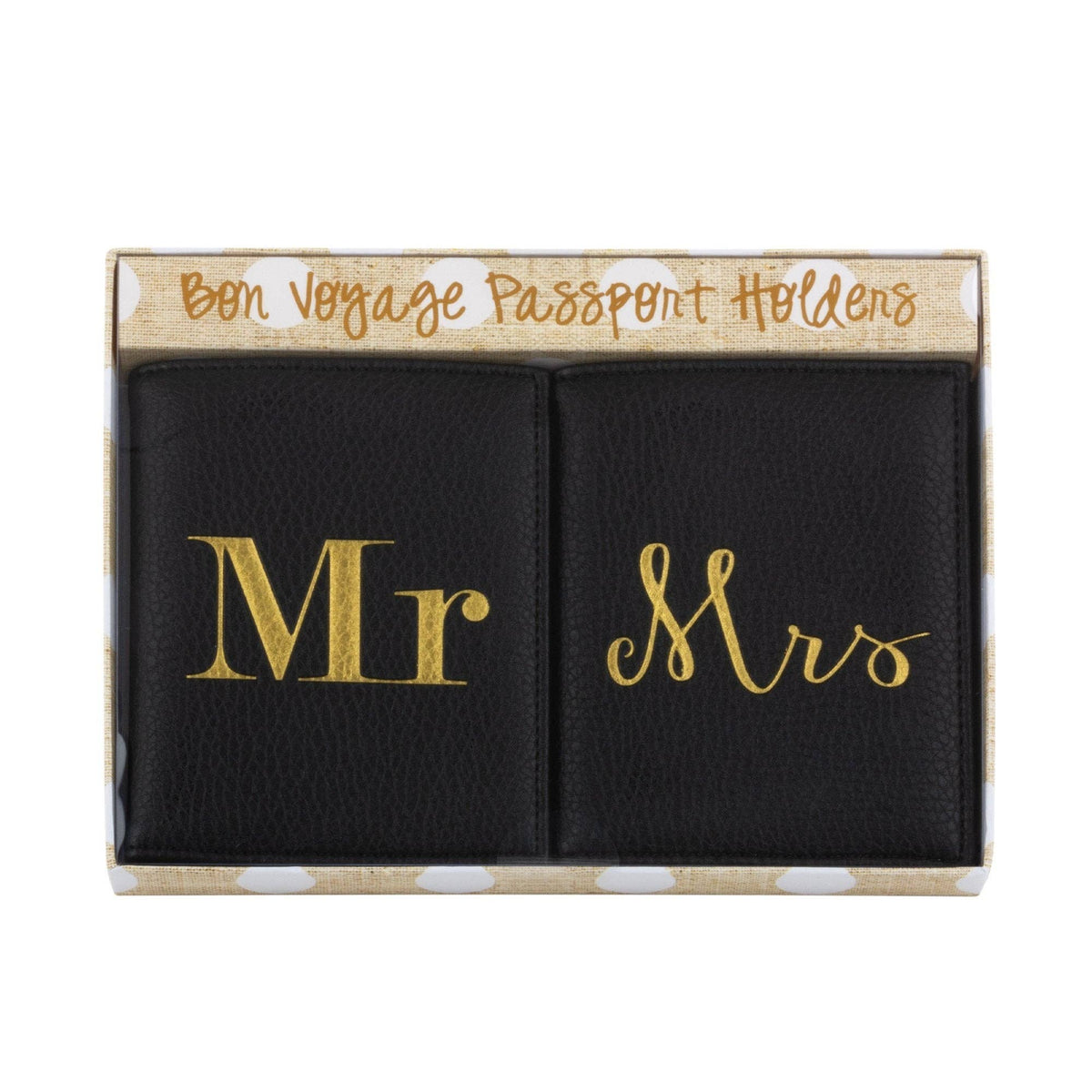 Mr & Mrs Passport Holder Set