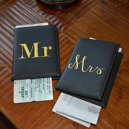 Mr & Mrs Passport Holder Set