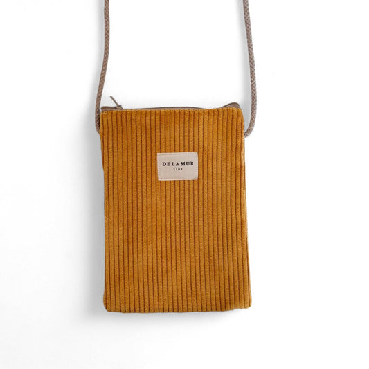 Corduroy Phone Sleeve – Mustard (Taz)