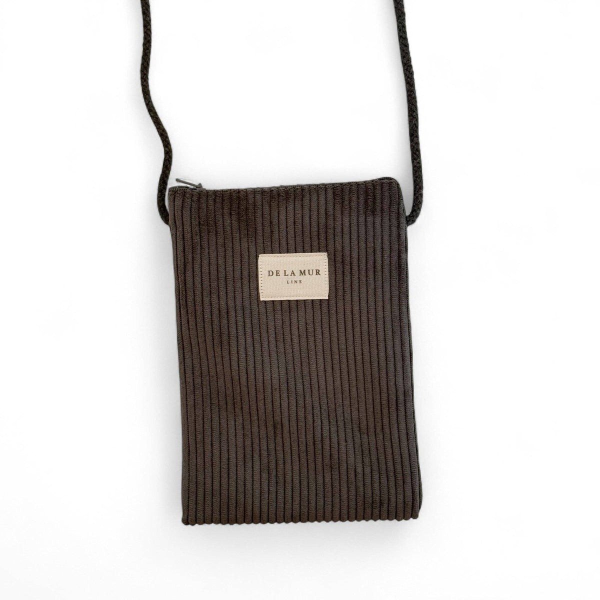 Corduroy Phone Sleeve – Charcoal Gray (Boni)