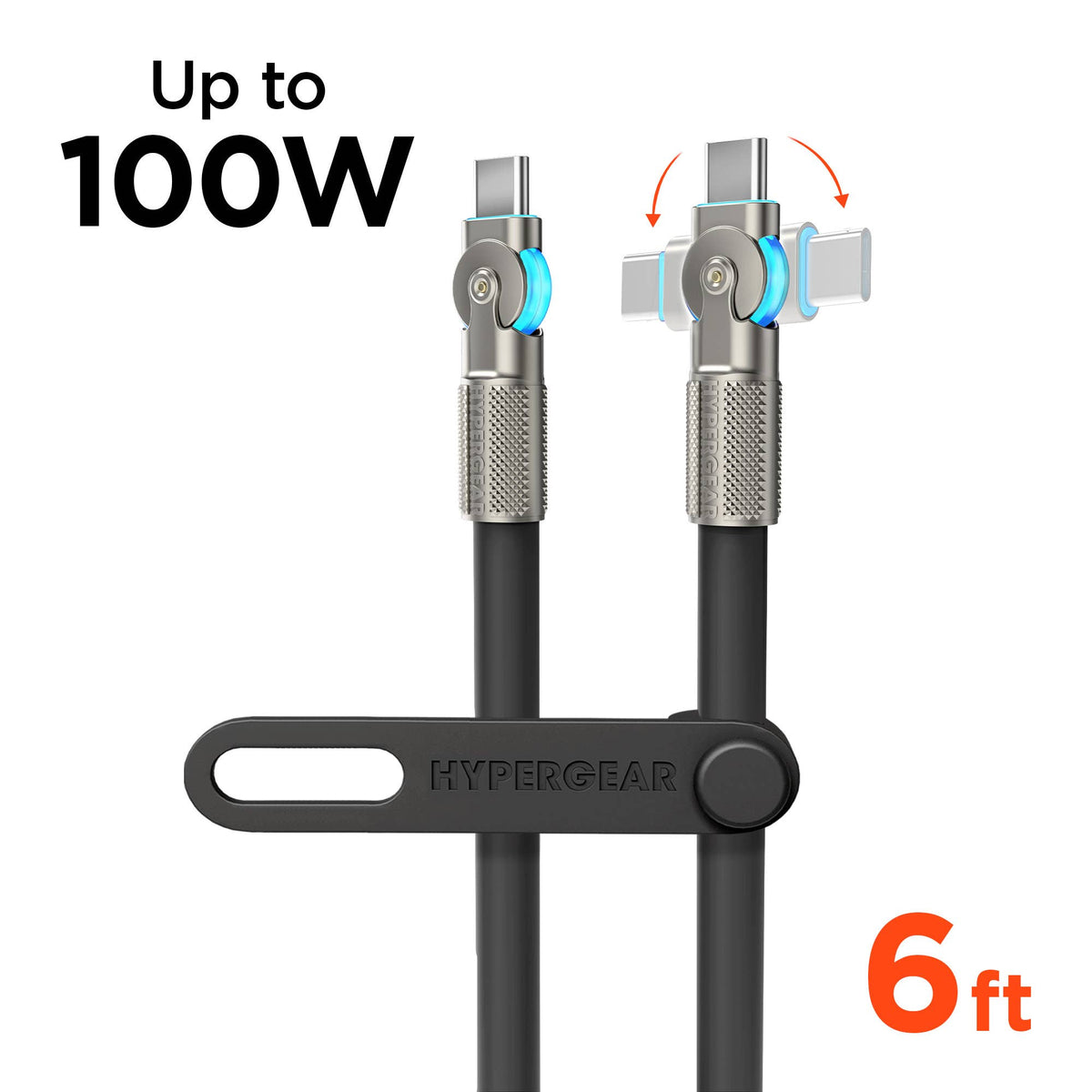 Chunky180° 100W USB-C to USB-C Rugged Fast Charge Cable 6ft