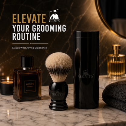 GBS Synthetic Travel Shaving Brush & Travel Tube
