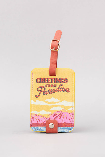 Luggage Tag, Greetings from Paradise