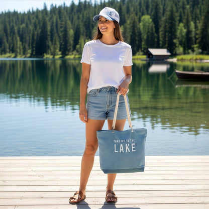 Lake - Corduroy Tote Bag