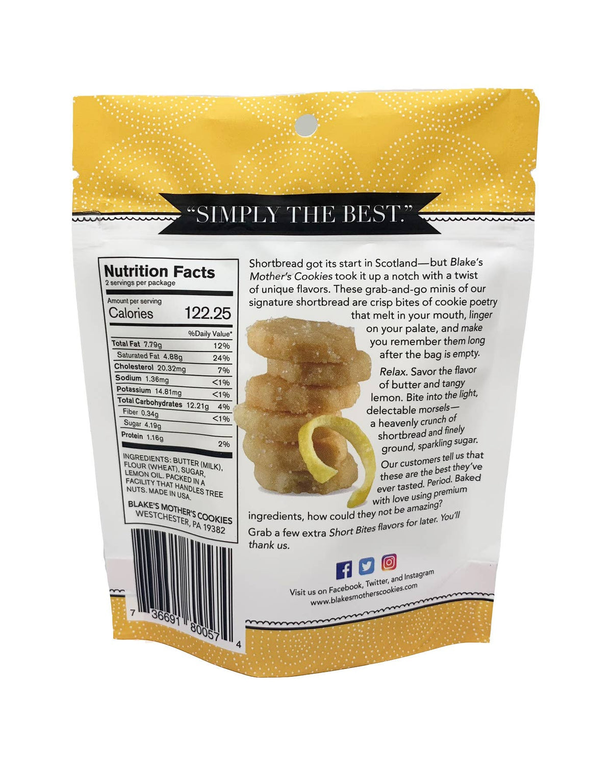 Seasweep Lemon Shortbread