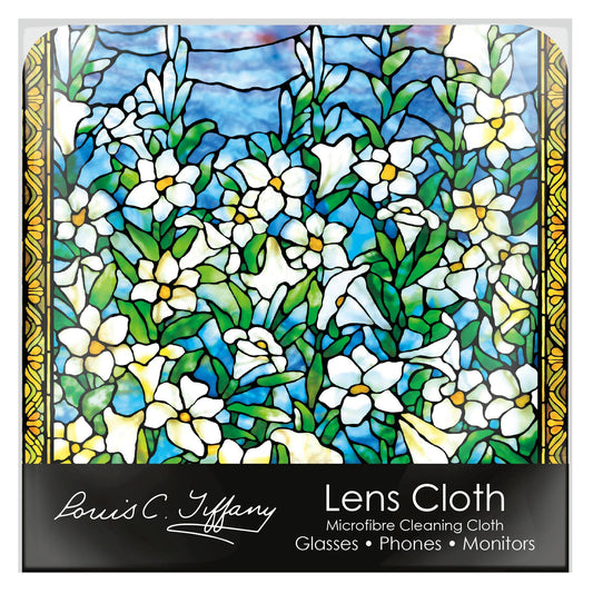 Tiffany Field of Lilies Microfiber Lens Cleaning Cloth – Soft, Non-Abrasive, Art-Inspired