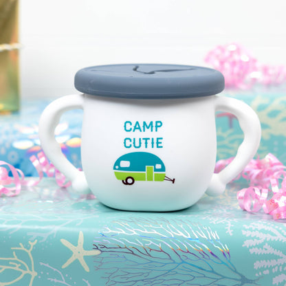 Camp Cutie - 3.5" Silicone Snack Bowl with Lid