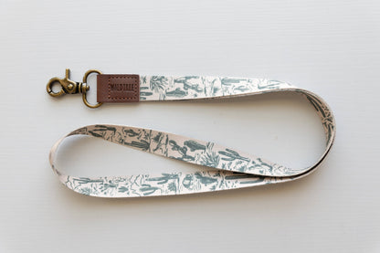 Western Landscape Neck Lanyard - Desert Plants, Wildlife