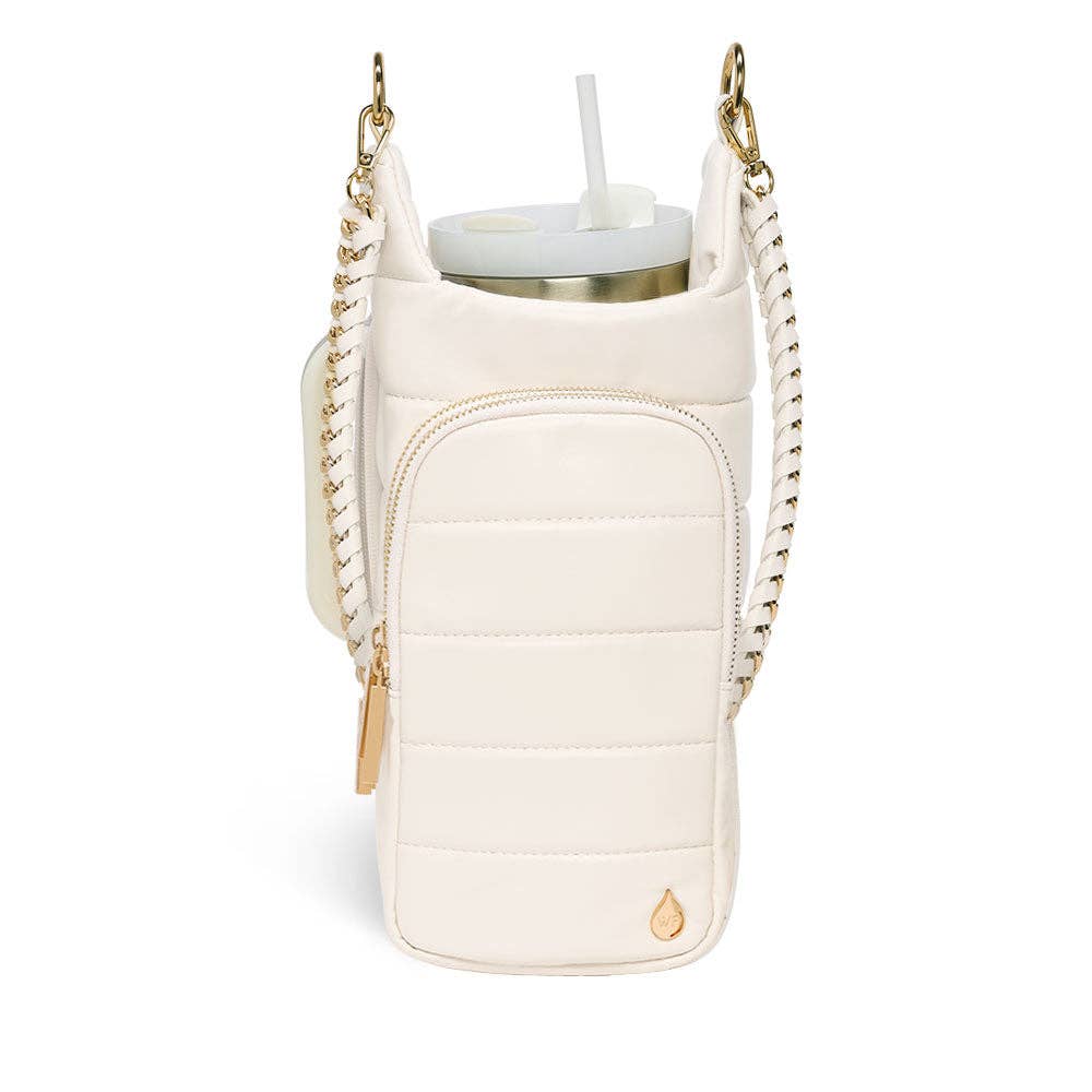 HydroBag® HANDLE®- Ivory Vegan Leather with Strap Bundle