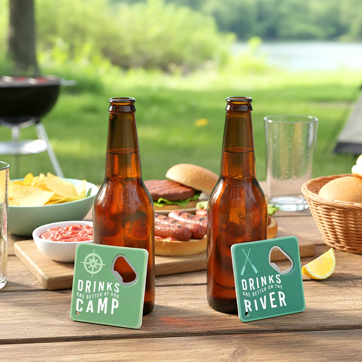 Camp - Bottle Opener Coaster