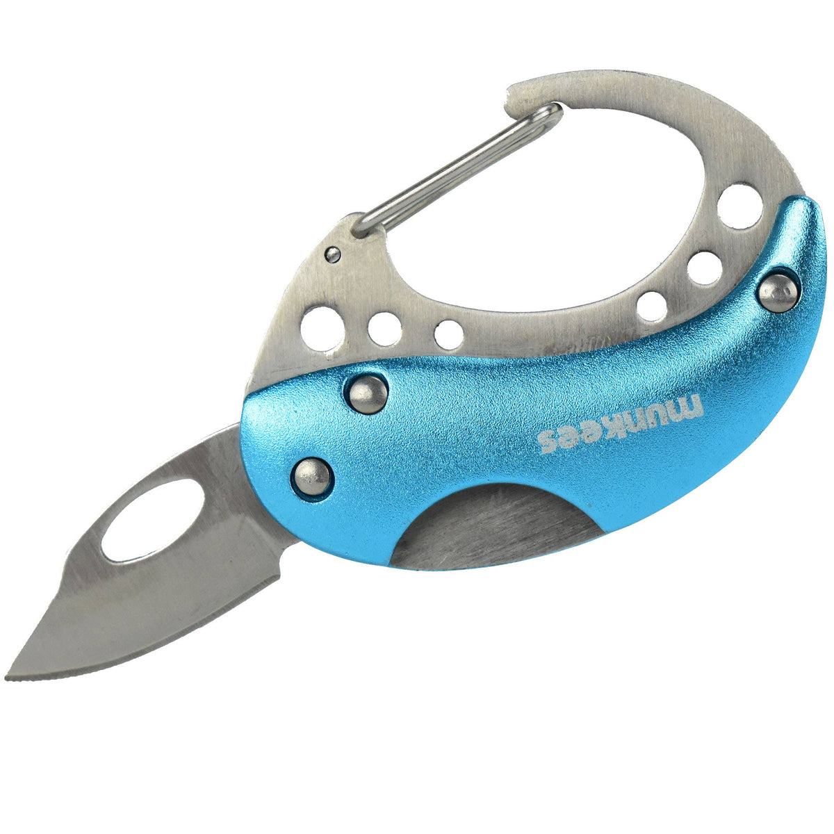 Munkees | Mini Carabiner Folding Knife | Keychain