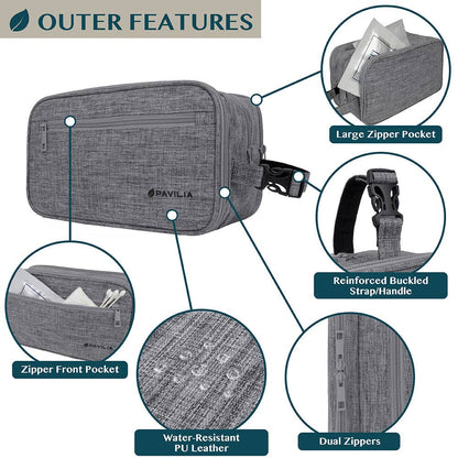 Men's Modern Dopp Kit Toiletry Bag