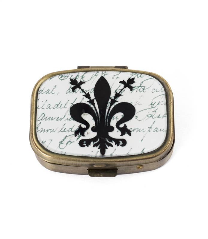 Fleur De Lis Pill Box