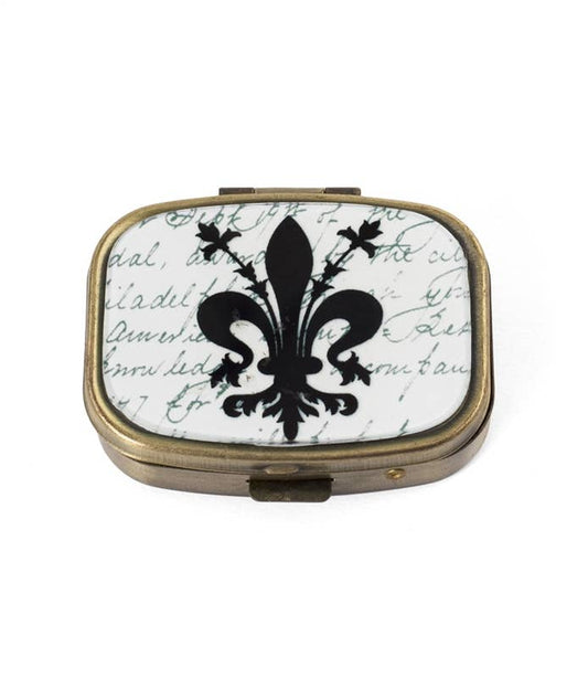 Fleur De Lis Pill Box