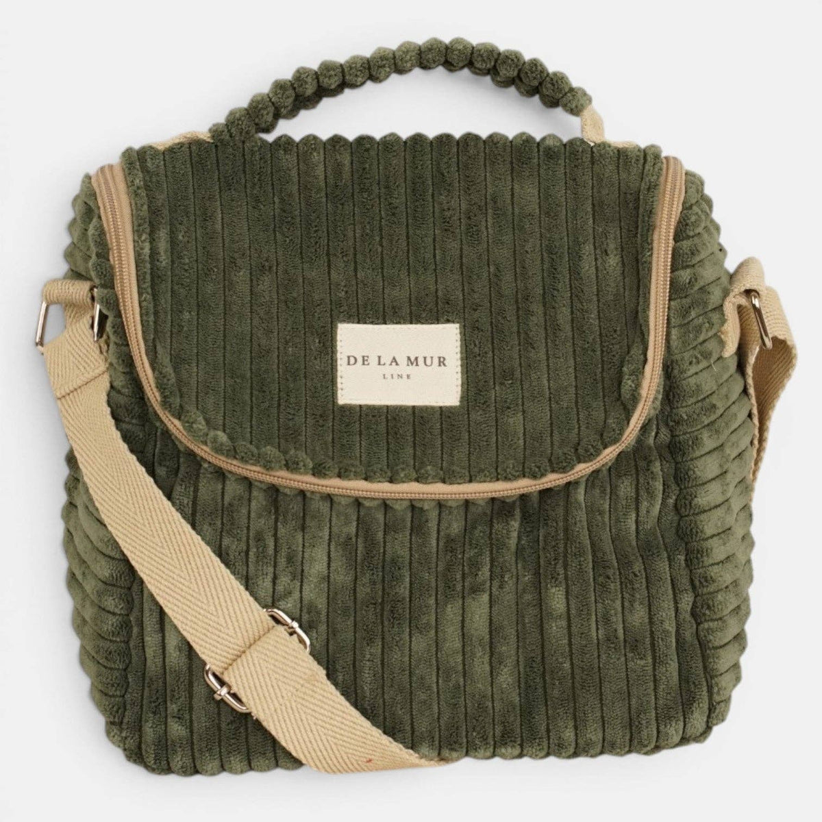 Corduroy Lunch Bag – Olive Green (Musgo)