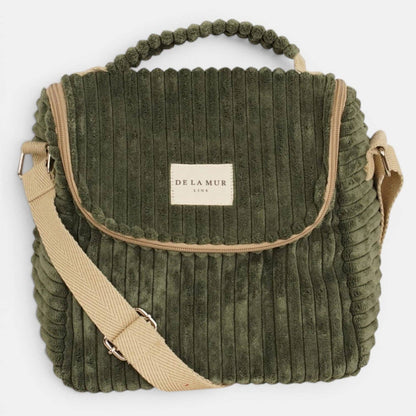 Corduroy Lunch Bag – Olive Green (Musgo)